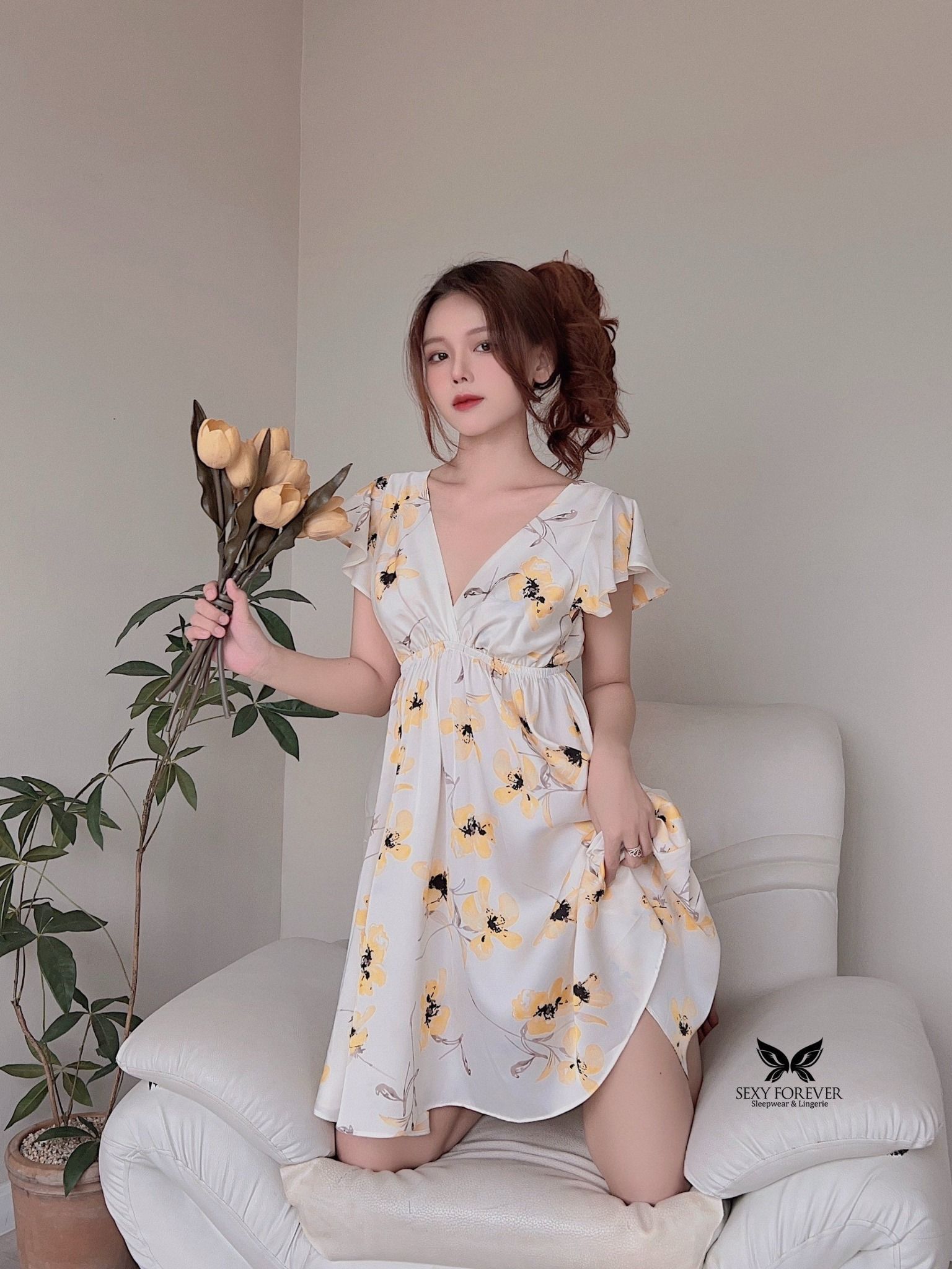 Váy Ngủ Mùa Hè Peony