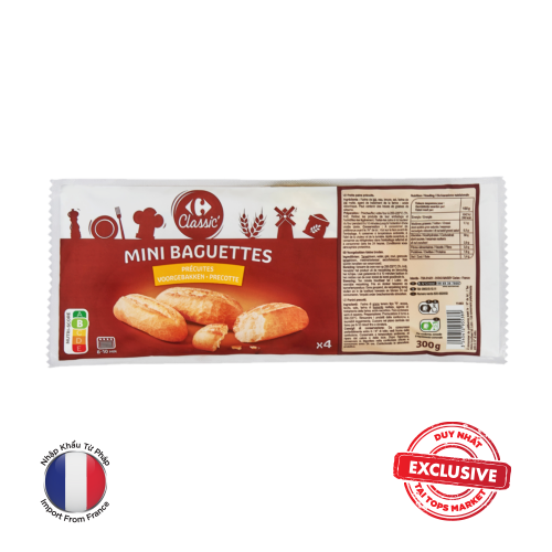 CARREFOUR BÁNH MÌ BAGUETTES MINI 300G