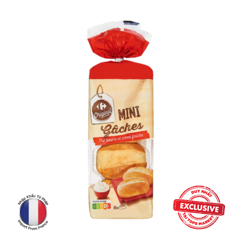 CARREFOUR BÁNH MÌ KEM TƯƠI MINI GACHES 360G