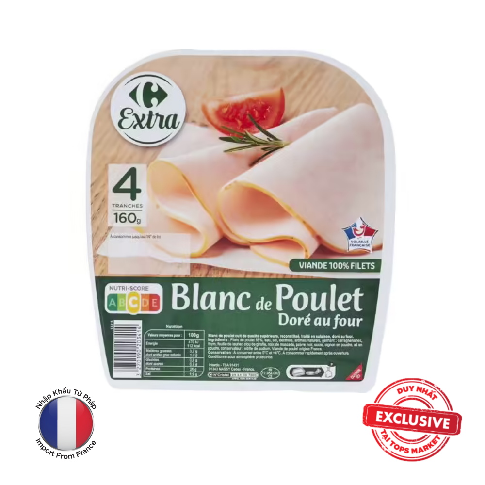 CARREFOUR ỨC GÀ NẤU CHÍN HẢO HẠNG 160G
