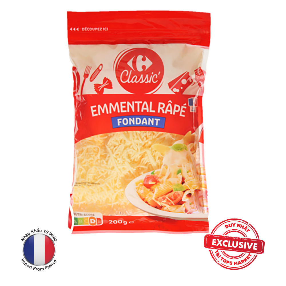 CARREFOUR PHÔ MAI SỢI EMMENTAL 200G