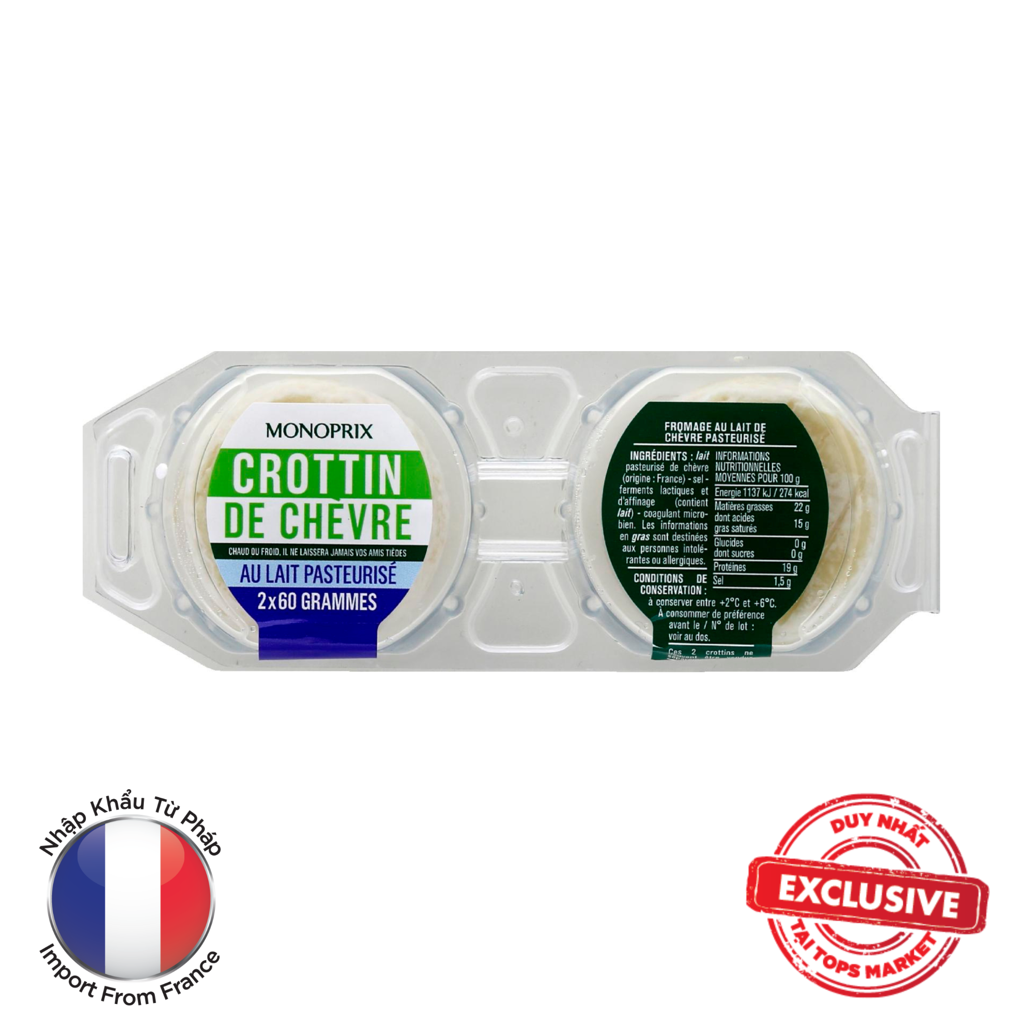 MPX PM DE CROTTIN DE CHERVE MIENG 120G