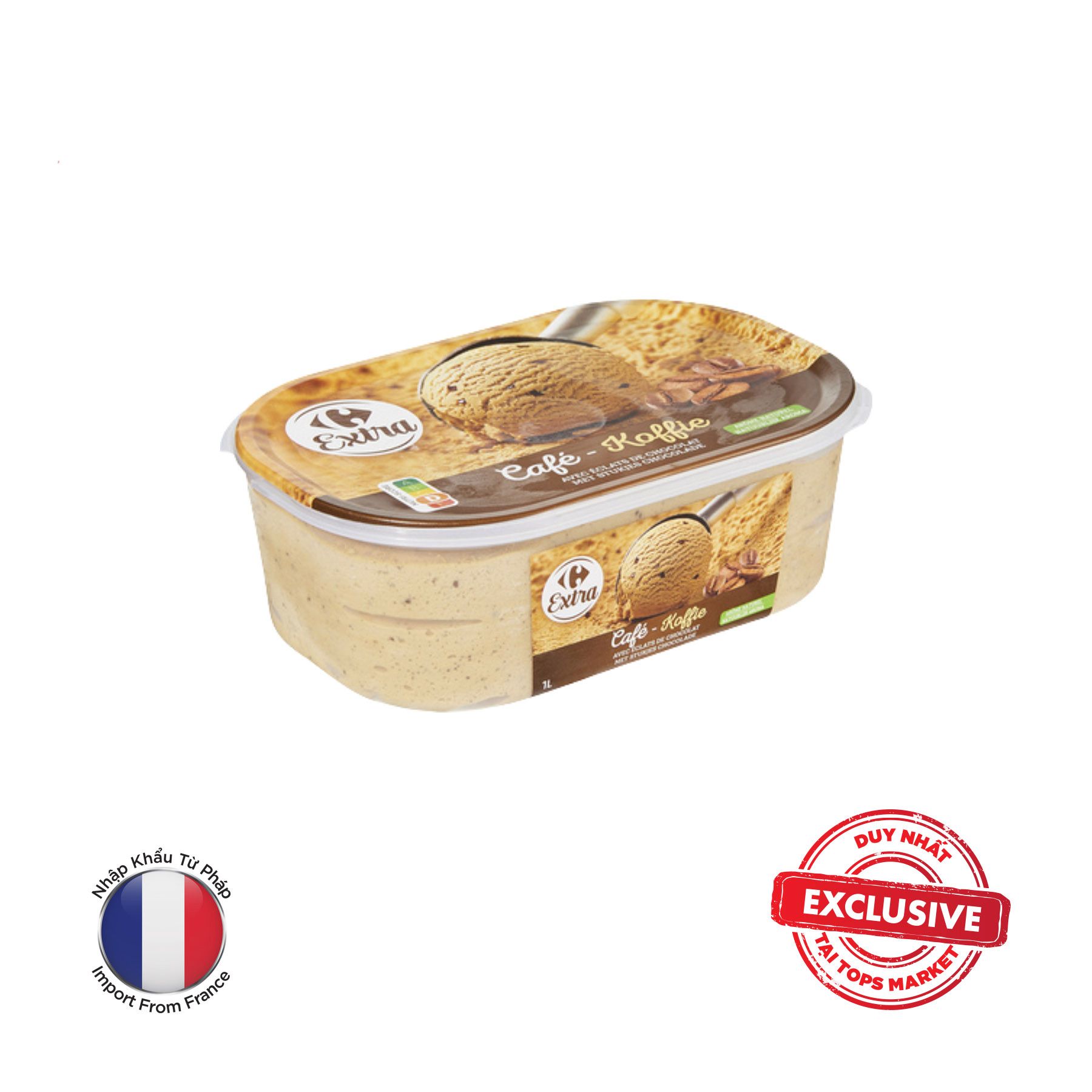 CARREFOUR KEM HẠT CÀ PHÊ 465G