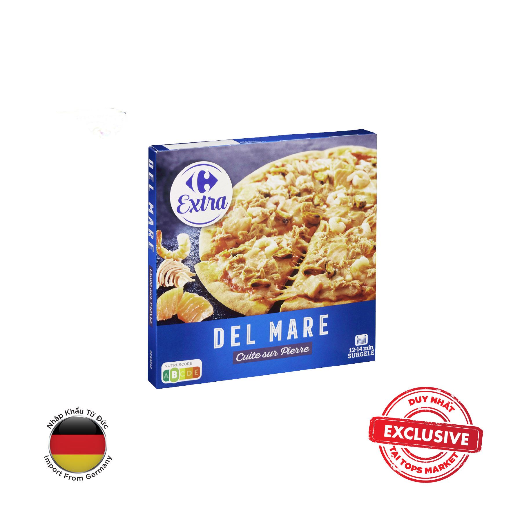 CARREFOUR PIZZA GIĂM BÔNG, PHÔ MAI NƯỚNG TRÊN ĐÁ 400G