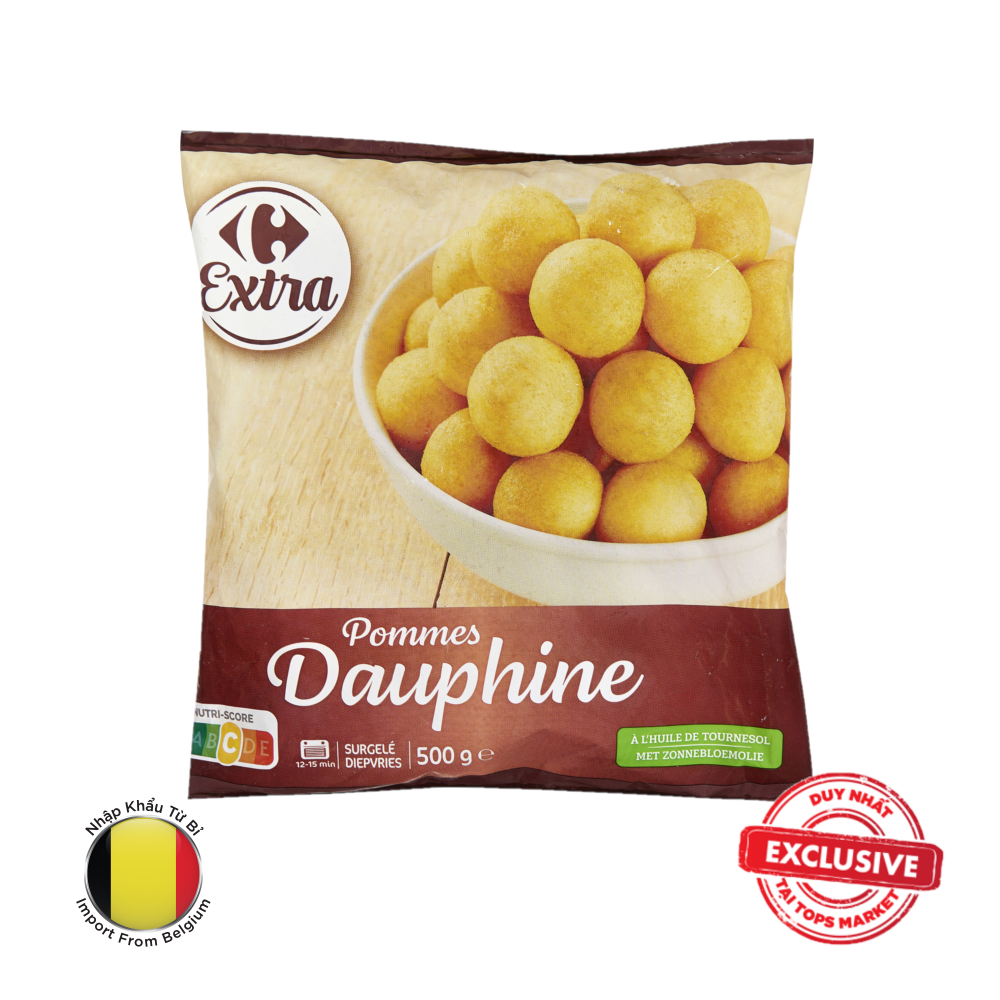 CARREFOUR VIÊN KHOAI TÂY NGHIỀN POMMES DAUPHINE 500G