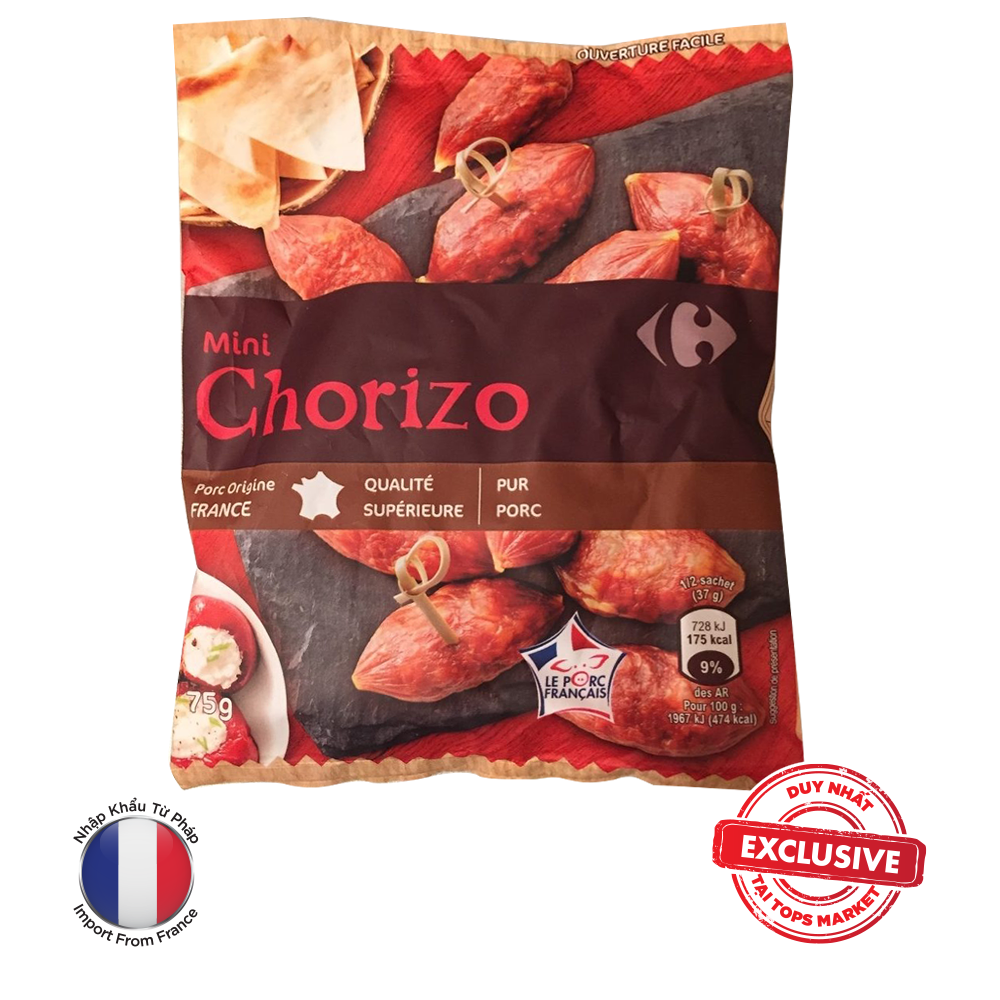 Xúc xích cỡ nhỏ Chorizo