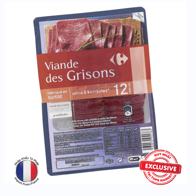 Thịt bò Grisons khô