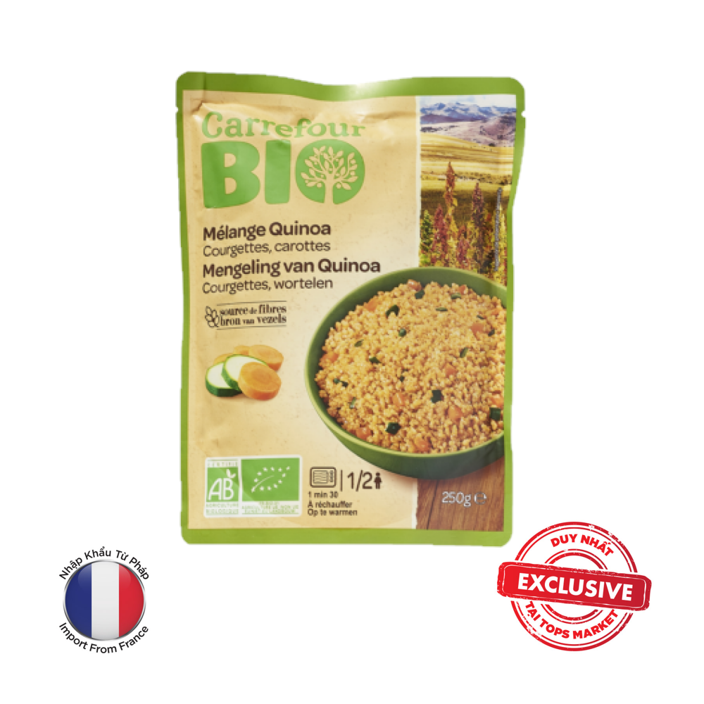 CARREFOUR HỖN HỢP HẠT DIÊM MẠCH, BÍ XANH,CÀ RỐT HỮU CƠ BIO 250G