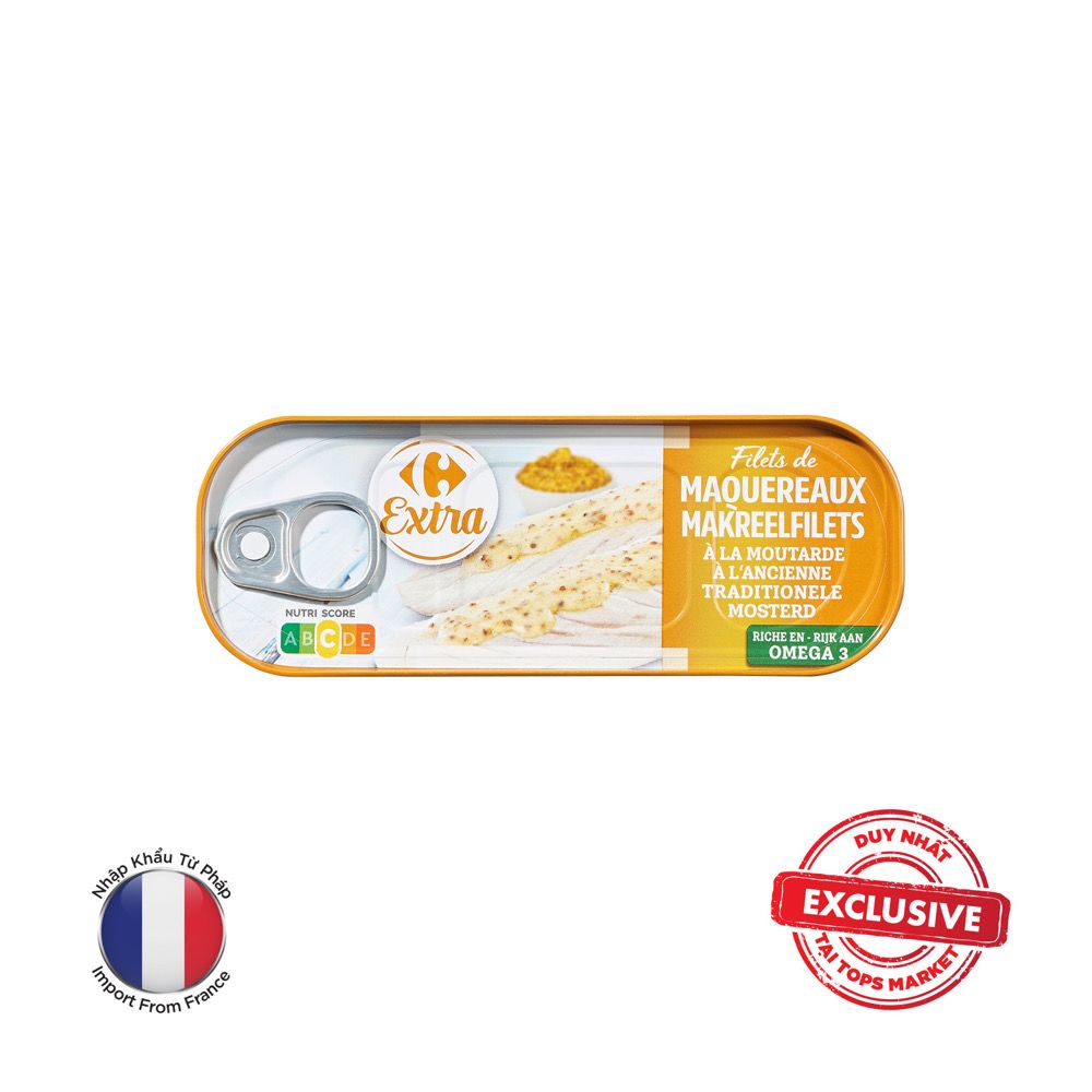 CARREFOUR CÁ THU SỐT MÙ TẠT NGUYÊN HẠT 169G