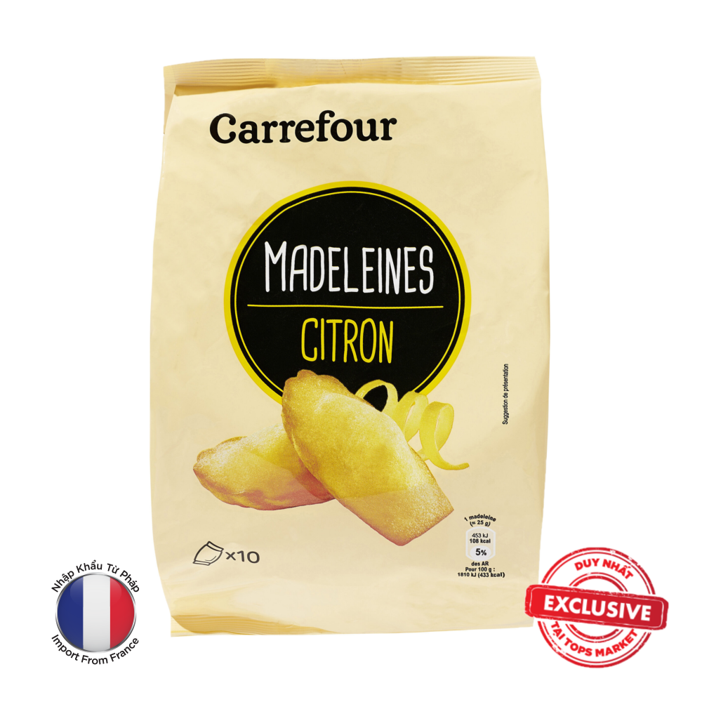 CARREFOUR BÁNH BÔNG LAN HÌNH SÒ VỊ CHANH 250G