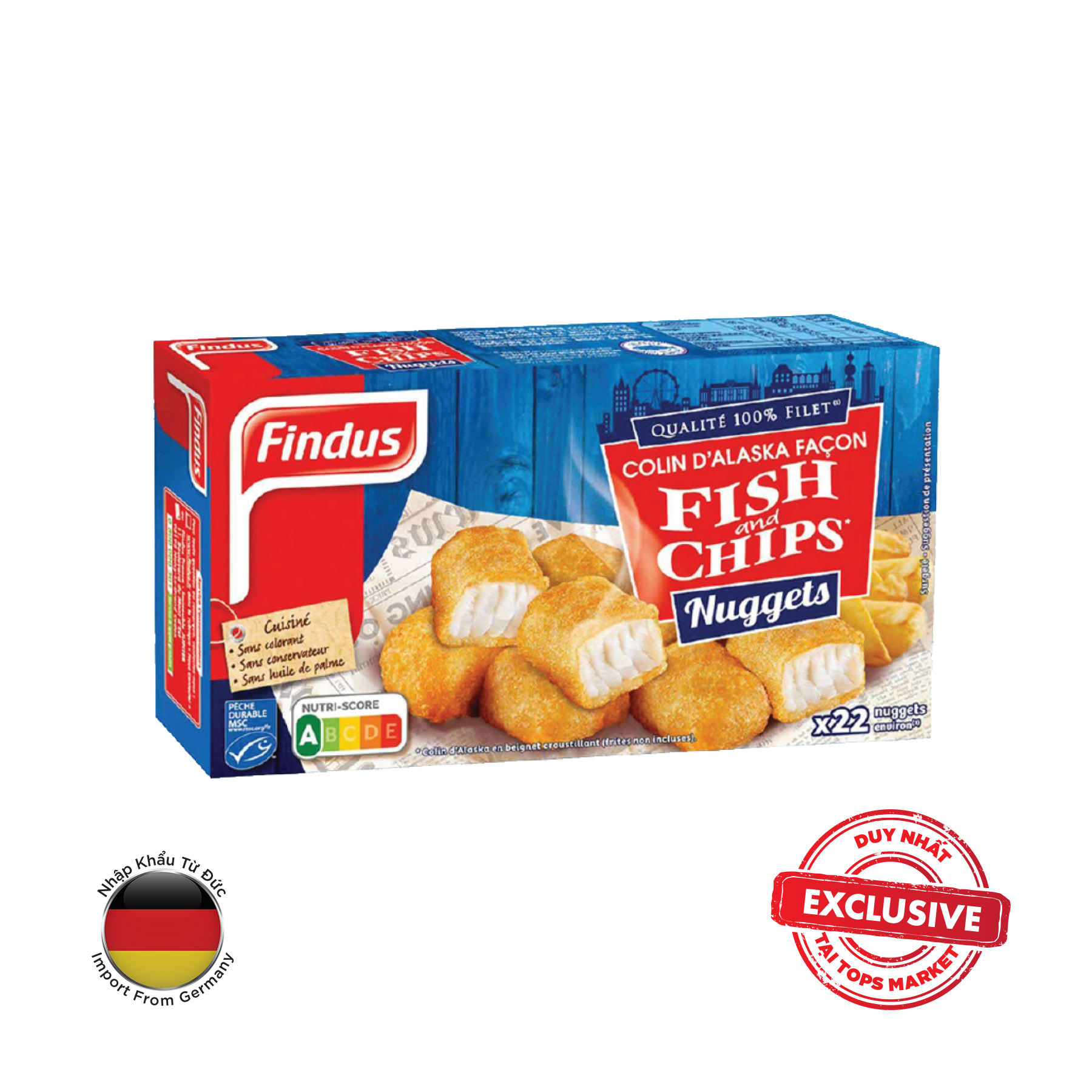 CÁ TẨM BỘT FINDUS NUGGET 300G