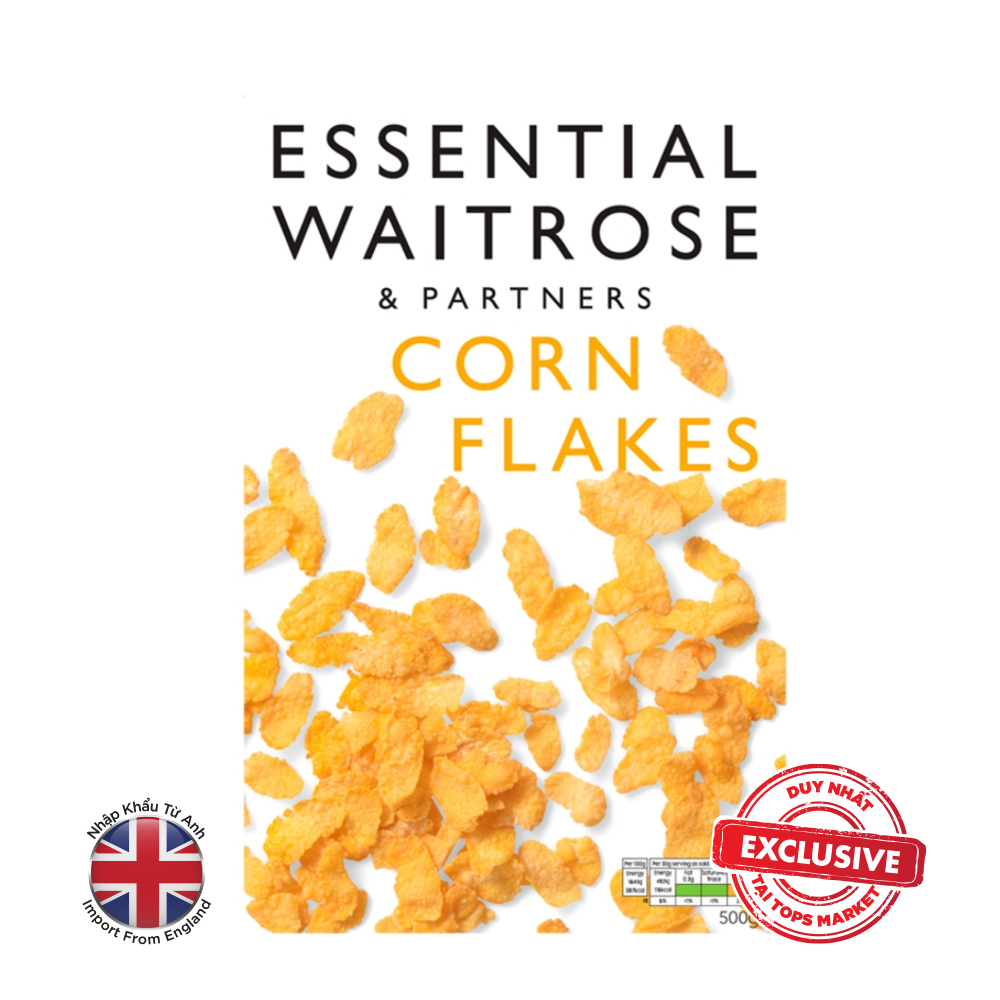 THỰC PHẨM BỔ SUNG NGŨ CỐC ĂN SÁNG CORN FLAKES ESSENTIAL WAITROSE & PARTNERS