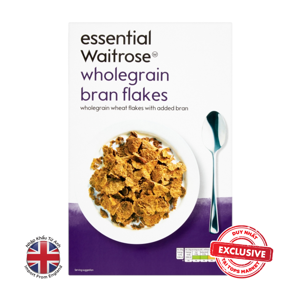 THỰC PHẨM BỔ SUNG NGŨ CỐC ĂN SÁNG NGUYÊN CÁM ESSENTIAL WAITROSE & PARTNERS