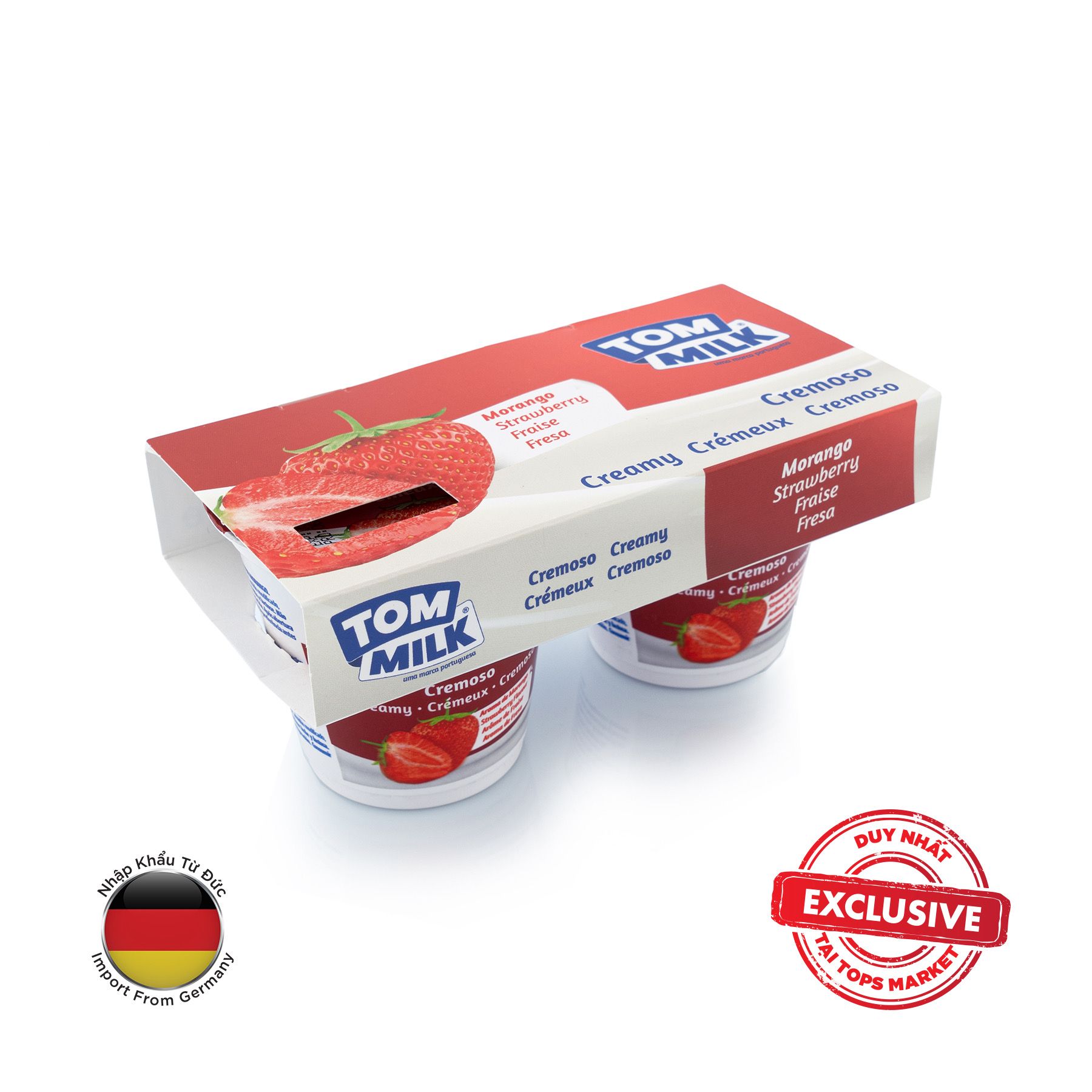 SỮA CHUA HƯƠNG DÂU TOM MILK 2X125G