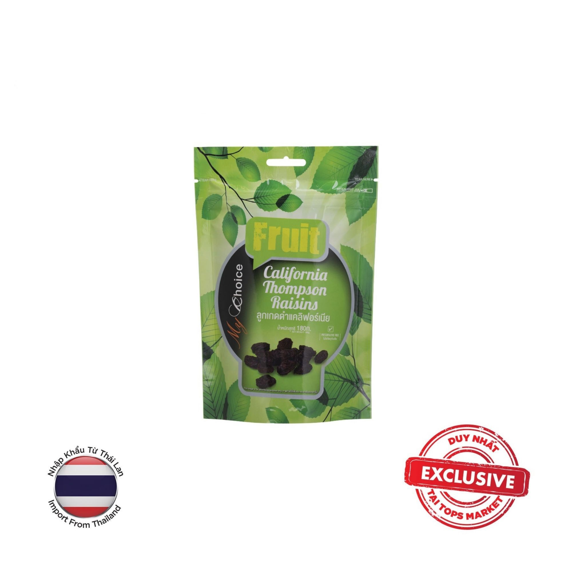 MYCHOICE NHO KHÔ ĐEN CALIFORNIA 180G