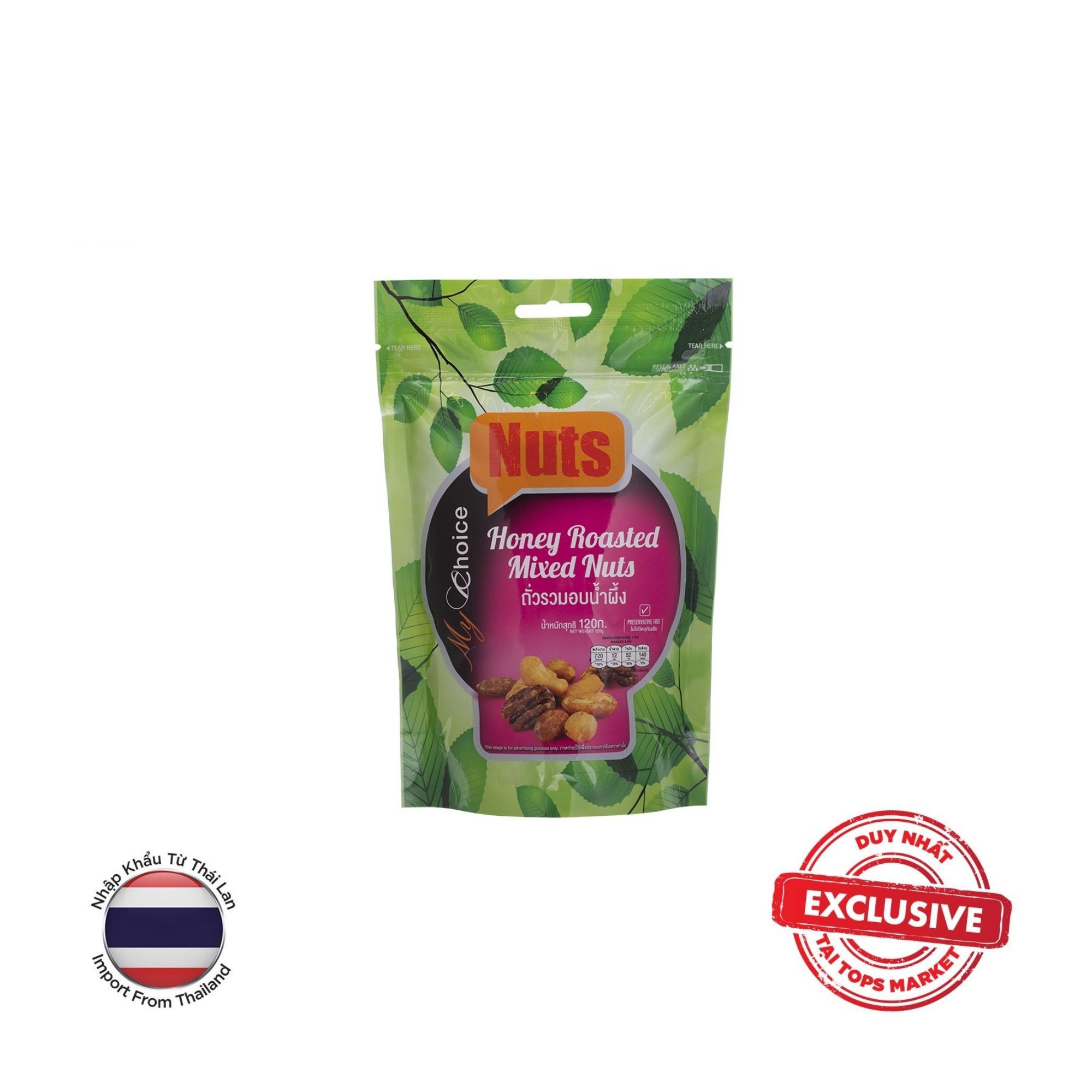 MYCHOICE HẠT HỖN HỢP RANG MÂT ONG 120G