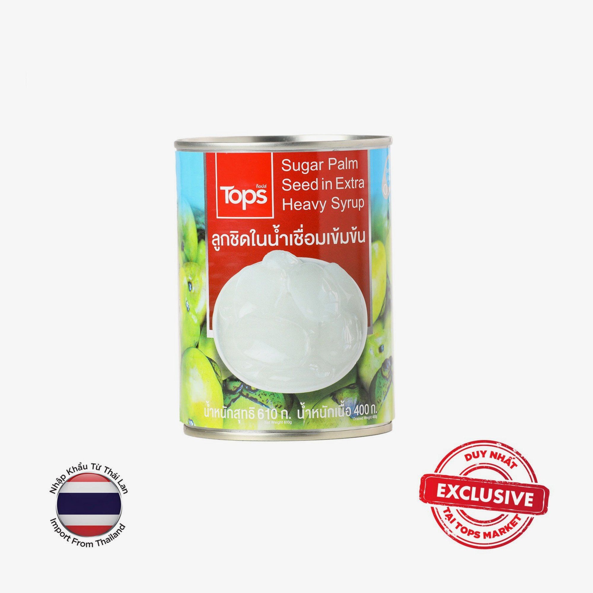 TOPS BRAND THỐT NỐT NGÂM SIRO ĐƯỜNG 610G