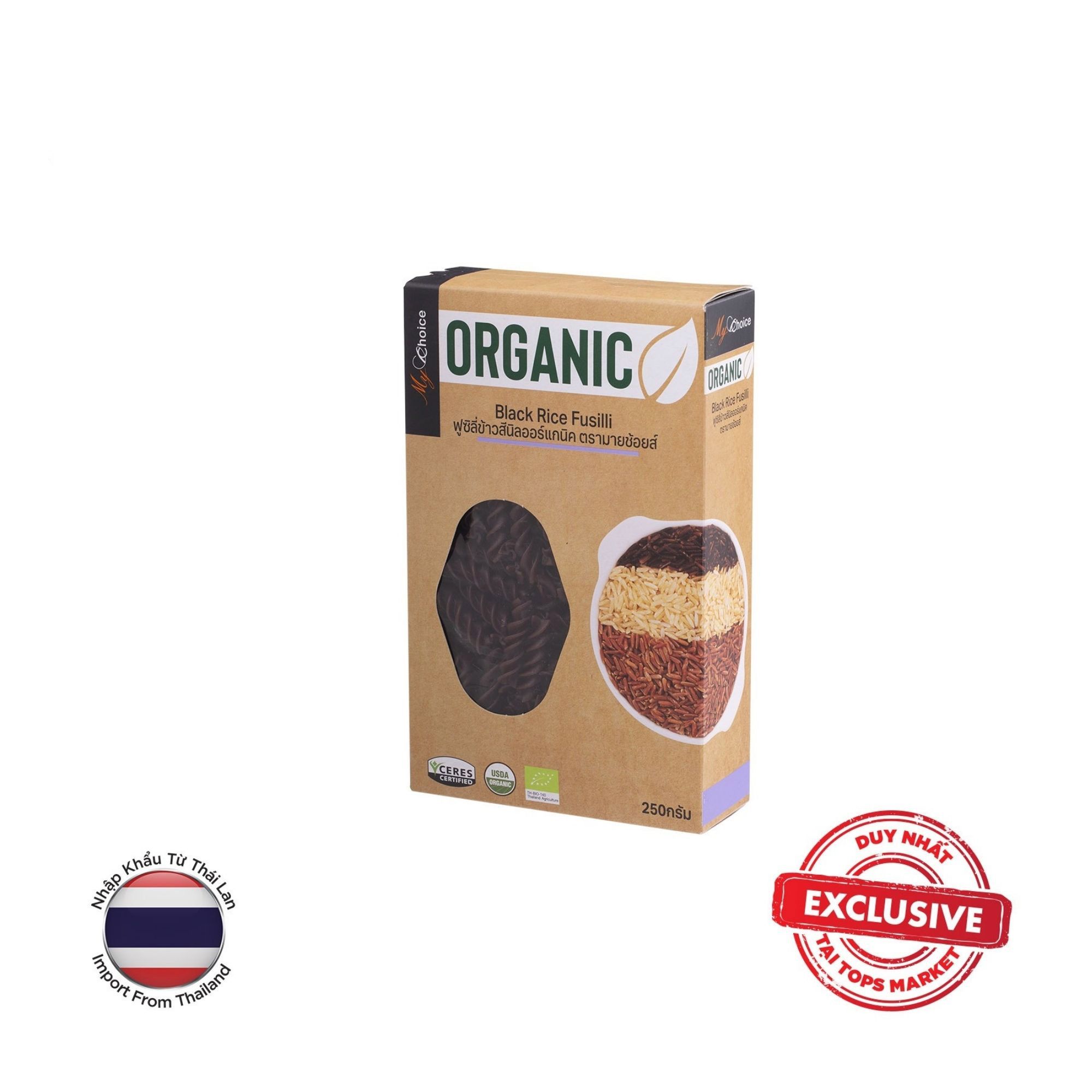 MYCHOICE NUI XOẮN GẠO LỨT ĐEN HỮU CƠ 250G