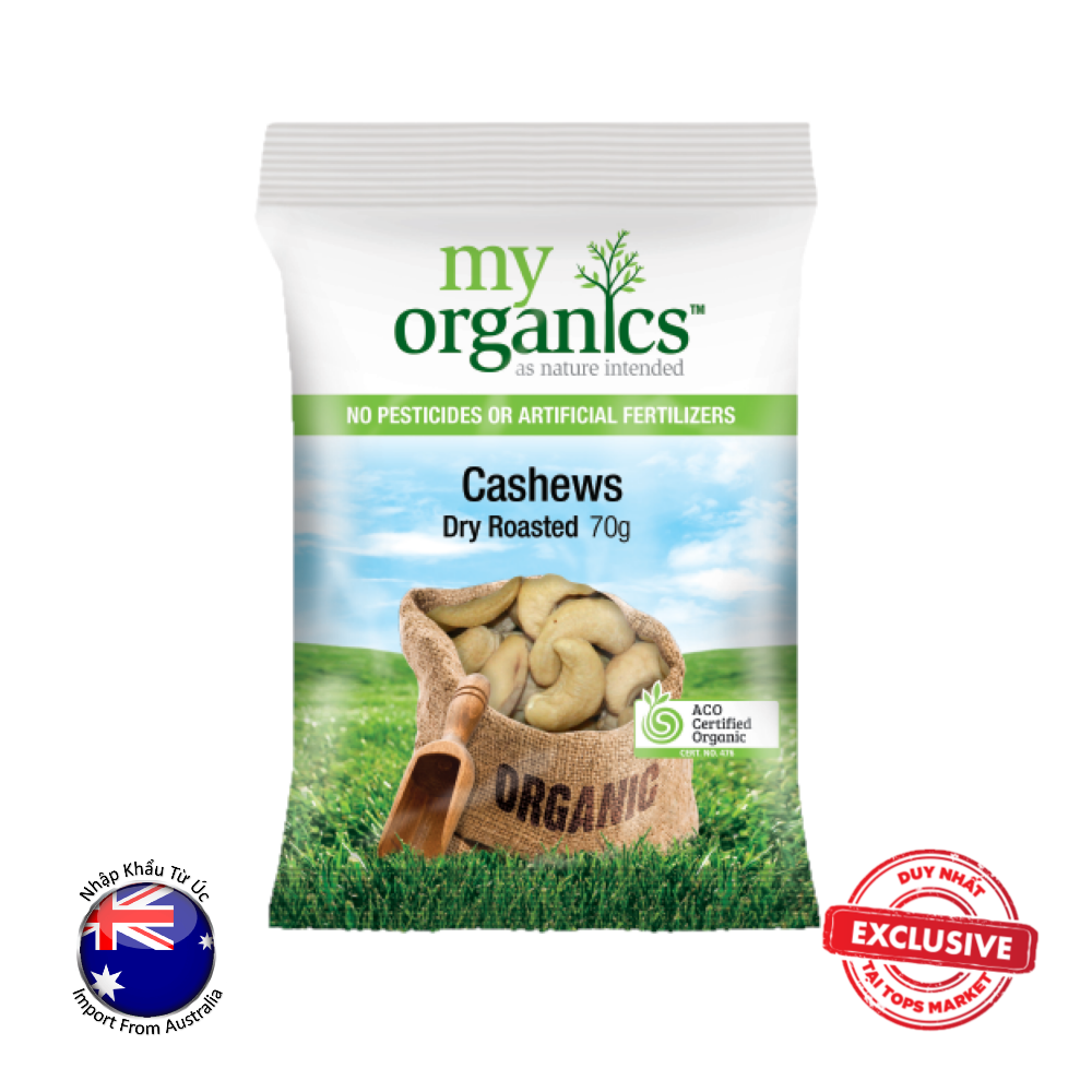 HẠT ĐIỀU RANG - MY ORGANICS 70 g
