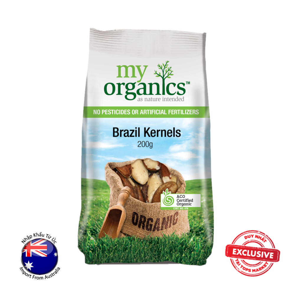 HẠT QUẢ HẠCH BRAZIL - MY ORGANICS 200 g