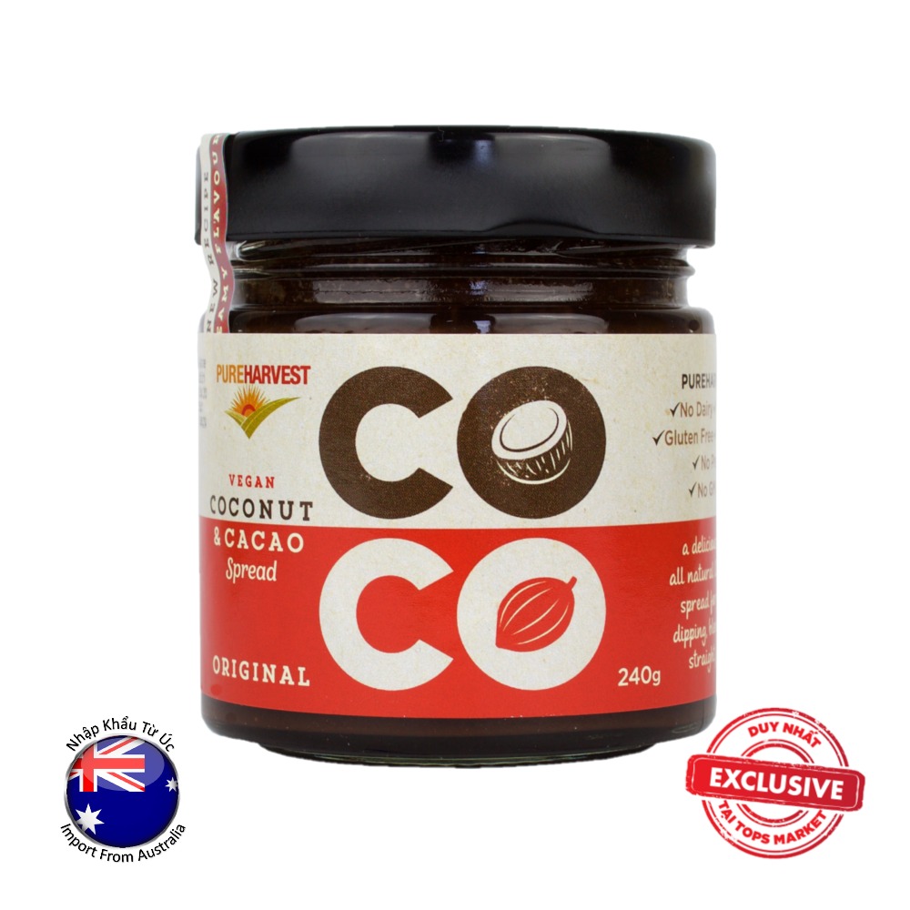 BO DUA CACAO VI NGUYEN BAN - PUREHAVEST 240 g