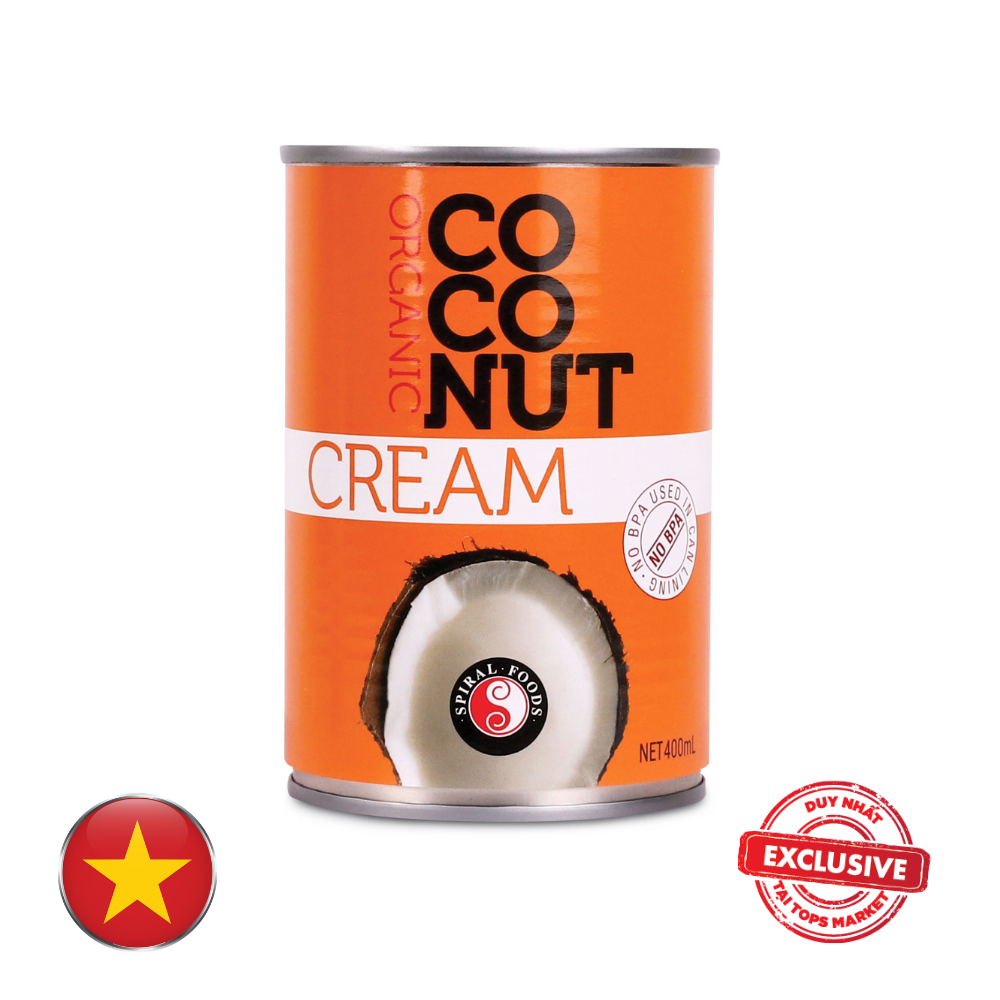 NƯỚC CỐT DỪA ĐẬM ĐẶC HỮU CƠ - SPIRAL 400 ml