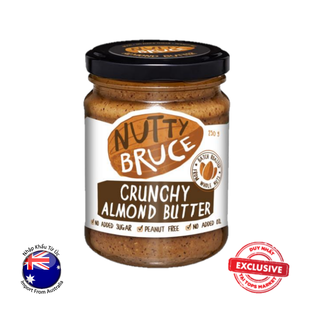 BƠ HẠNH NHÂN HẠT - NUTTY BRUCE 250 g