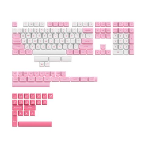  Akko Keycaps set - Prunus Lannesiana (ASA-low profile) 