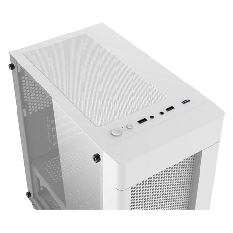  Vỏ Case Xigmatek AERO ARTIC (NO FAN) EN46607 (Mini Tower/MàuTrắng) 