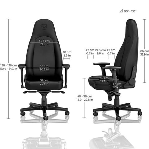  Ghế gaming NobleChairs ICON Black Edition 