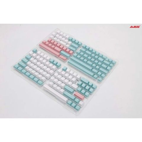  Bộ Keycap / Nút bàn phím Ajazz PBT 166 key ( PBT Double Shot / OME Profile) - Chính hãng 