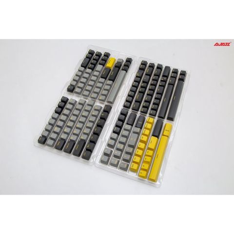  Bộ Keycap / Nút bàn phím Ajazz PBT 166 key ( PBT Double Shot / OME Profile) - Chính hãng 