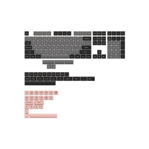  Akko Keycaps set - Black Pink (ASA-low profile) 