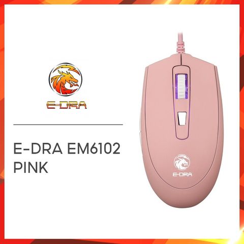  Chuột gaming E-DRA EM6102 PINK 