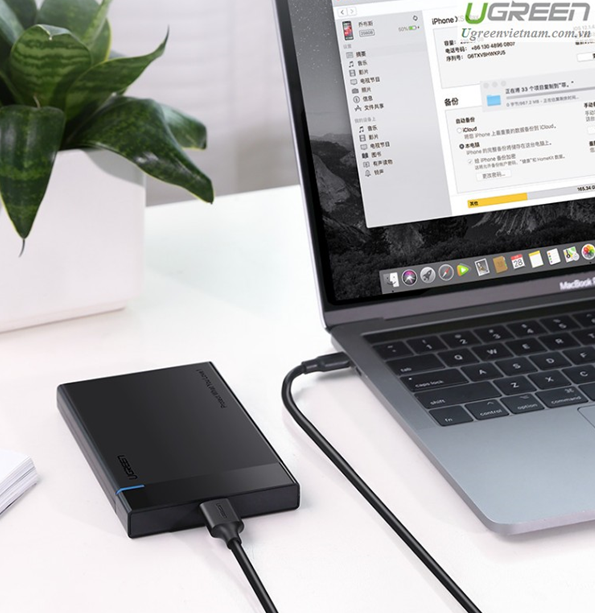 Cáp chuyển đổi USB type-C to Micro USB 3.0 dài 1m chính hãng Ugreen 20103 cao cấp