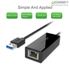 Bộ chia 3 cổng USB 2.0 kèm cổng mạng Ethernet 10/100Mbps Ugreen 20264