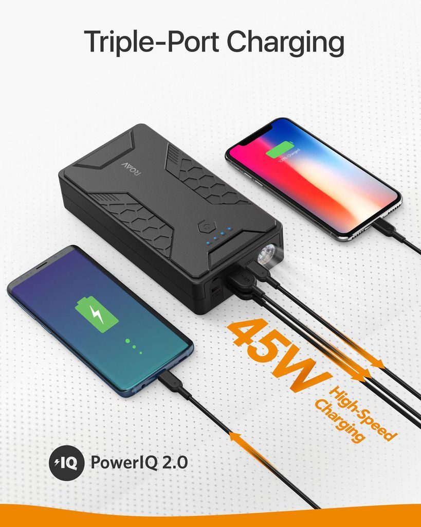 PIN DỰ PHÒNG ANKER ROAV JUMP STARTER PRO 1000A KIÊM KÍCH NỔ Ô TÔ - R3130