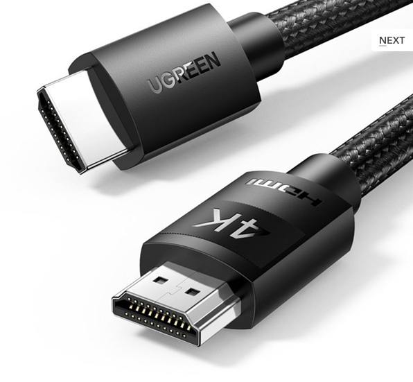 Cáp HDMI 1.4 dài 5M bọc nylon hỗ trợ độ phân giải 4K@30Hz Ugreen 40103 cao cấp