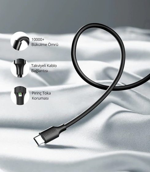 Cáp sạc, dữ liệu USB Type-A 2.0 sang USB Type-C dài 1M Ugreen 60116 cao cấp