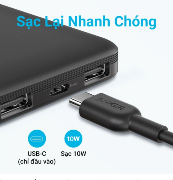 PIN SẠC DỰ PHÒNG KHÔNG DÂY ANKER WIRELESS POWERCORE 10.000MAH - A1615