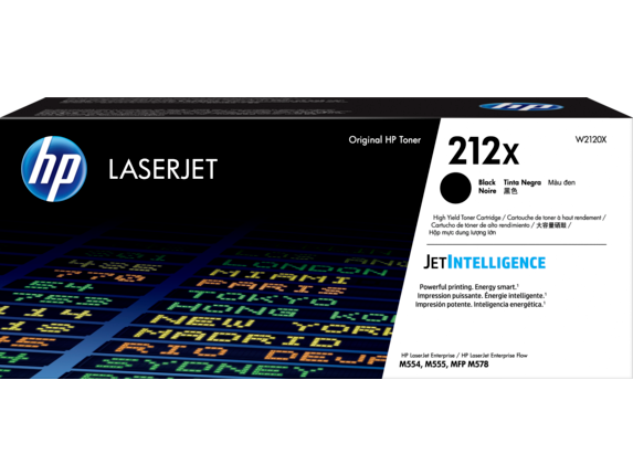 Hộp mực LaserJet Chính hãng màu đen năng suất cao HP 212X, W2120X