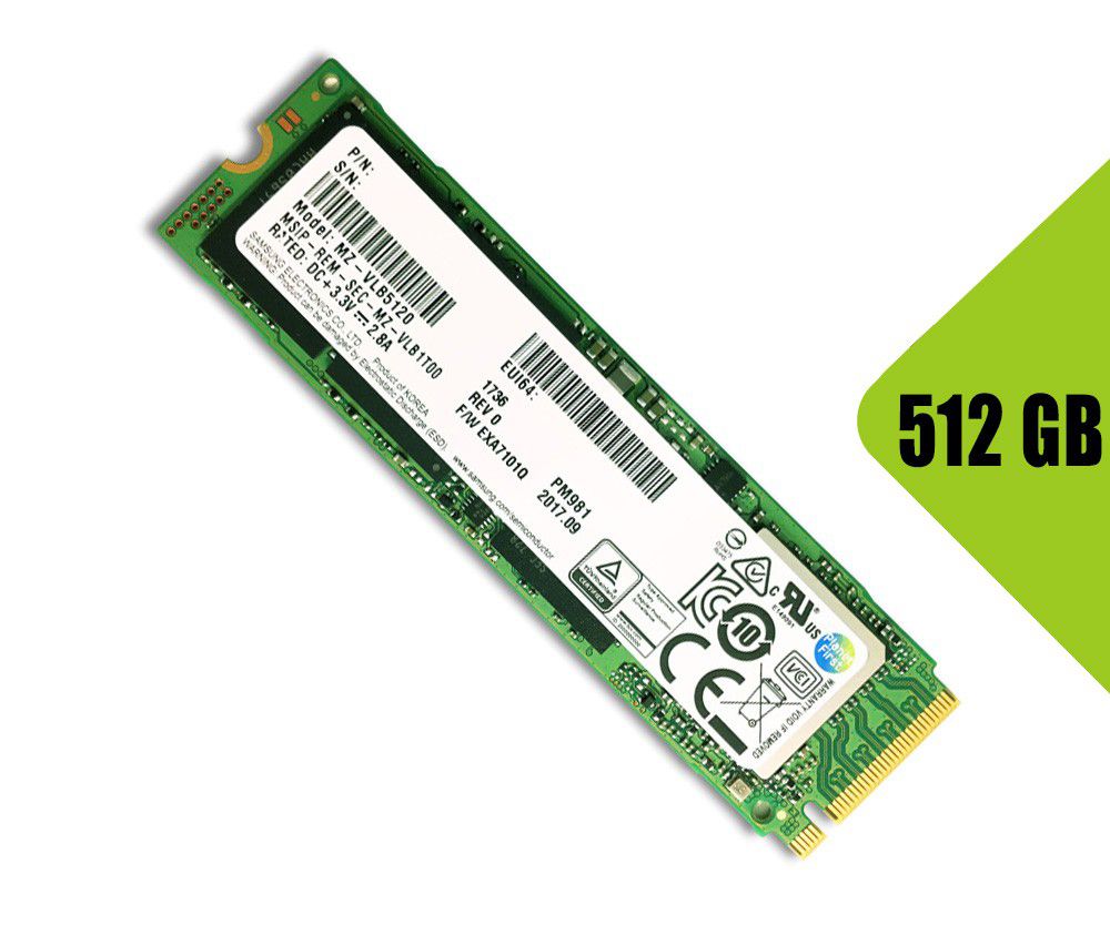 SSD Samsung 512G PM981A M.2 2280 NVMe PCIe MZ-VLB512B