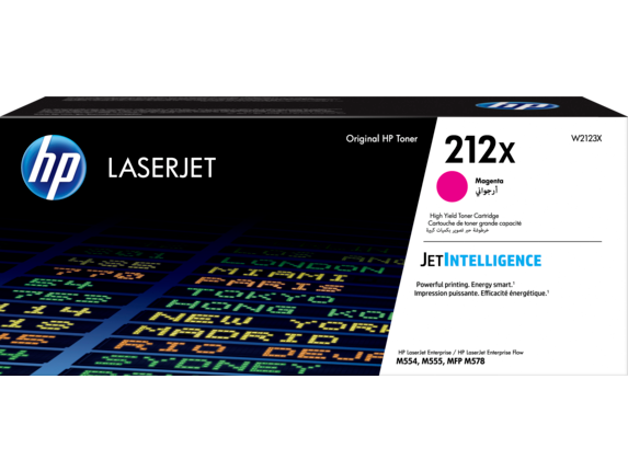 Hộp mực LaserJet Chính hãng Hiệu suất cao Màu đỏ tươi HP 212X, W2123X