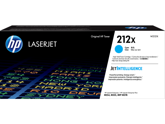 Hộp mực LaserJet Chính hãng màu lục lam năng suất cao HP 212X, W2121X