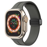  Dây Silicone khoá nam châm đen cho Apple Watch 