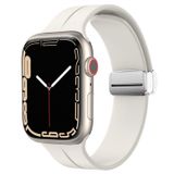  Dây silicon khoá nam châm bạc cho Apple Watch 