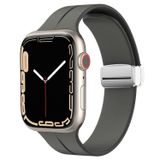  Dây silicon khoá nam châm bạc cho Apple Watch 