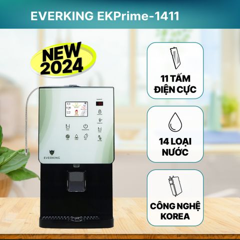 Máy lọc nước điện giải ion kiềm Nóng thông minh Lạnh EVERKING EKPrime-1411