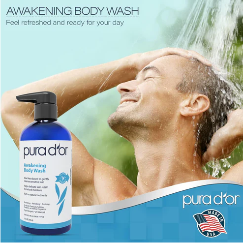 Sữa tắm dưỡng ẩm PURA D'OR Awakening Body Wash 473ml
