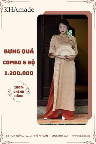 Áo Dài Combo Bưng Quả 6 Bộ KHAMADE